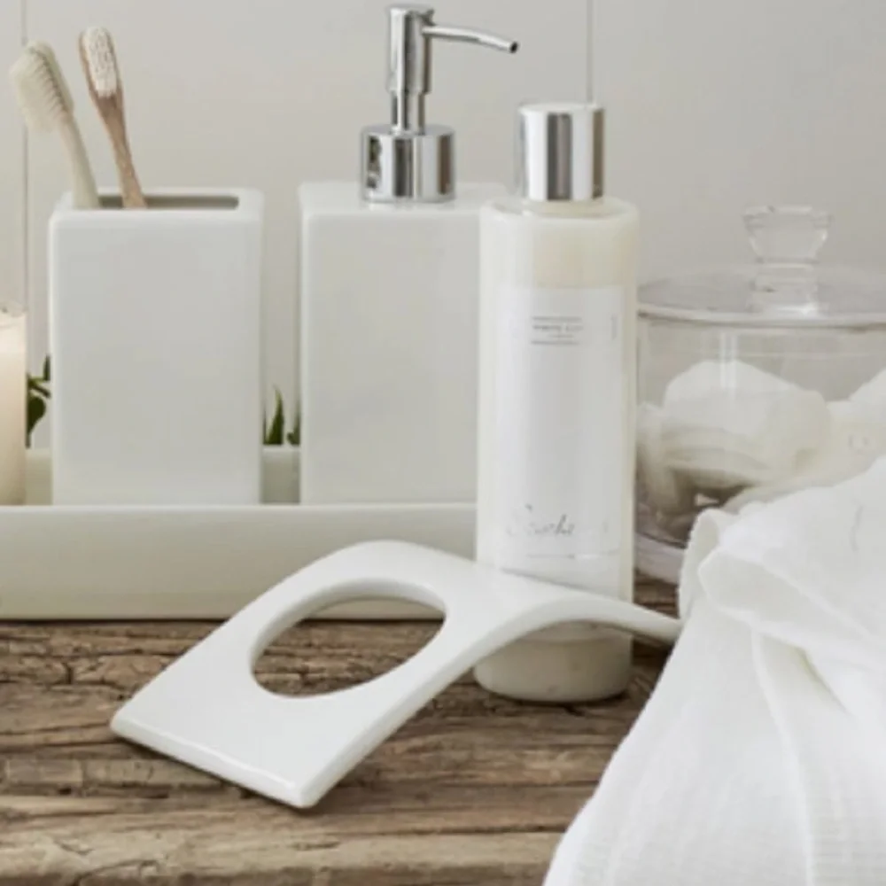 NEW! Ceramic Bottle Arch! Modern Soap - Lotion Holder!